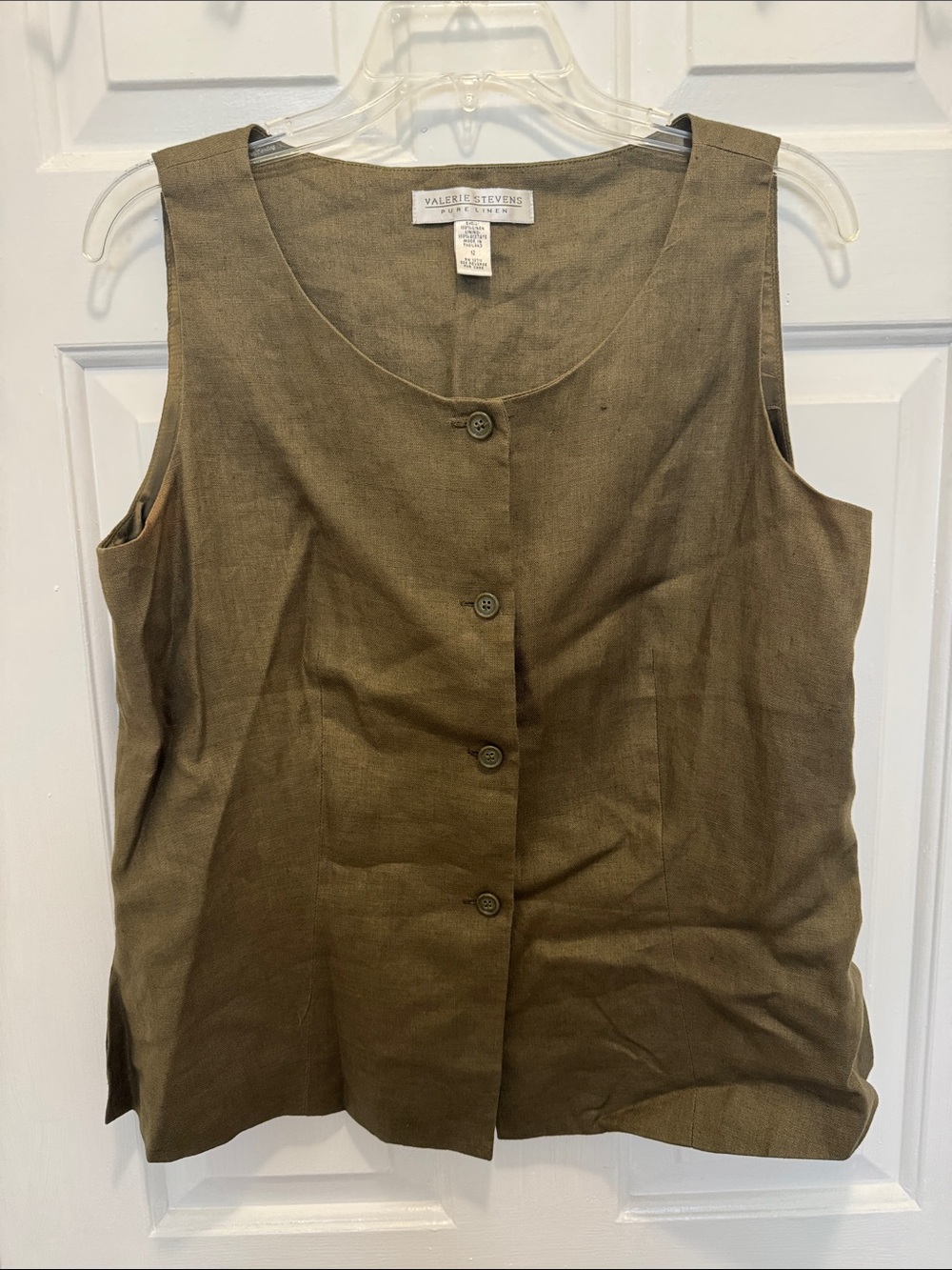 Valerie Stevens linen vest